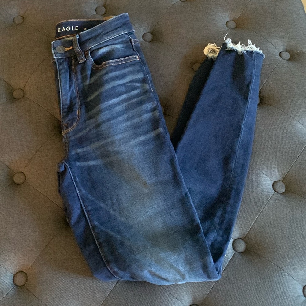 AE super high rise jeggings, gently used